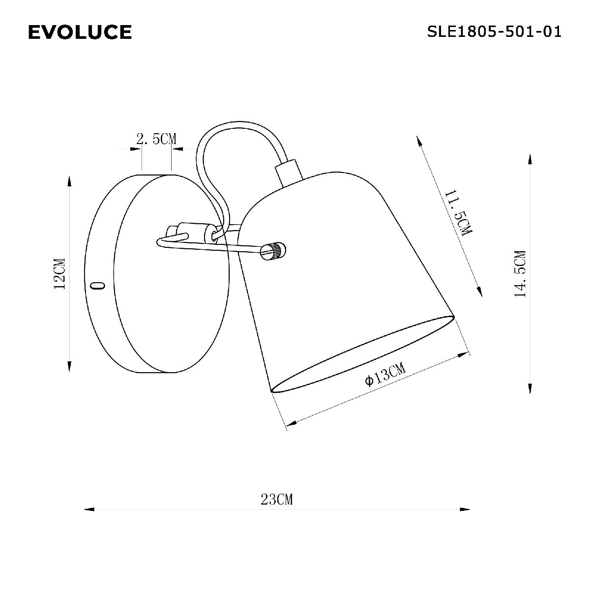 Бра Evoluce Blank SLE1805-501-01 в #REGION_NAME_DECLINE_PP#