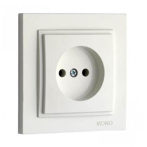 Розетка без земли Mono Electric Despina 16А 250В белый 102-190022-116 в Санкт-Петербурге