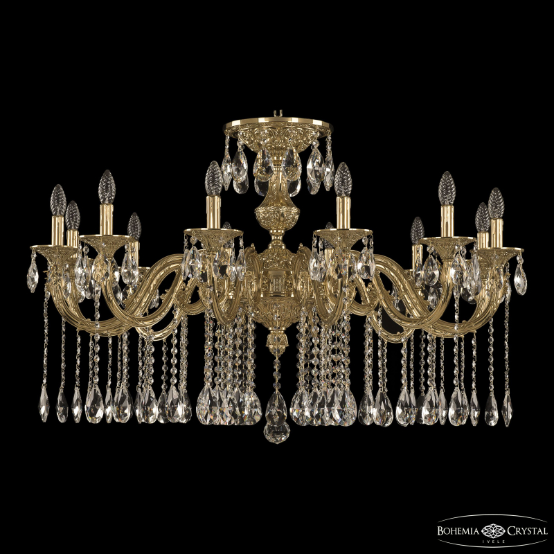 Подвесная люстра Bohemia Ivele Crystal Florence 71201/12/360 A G в Санкт-Петербурге