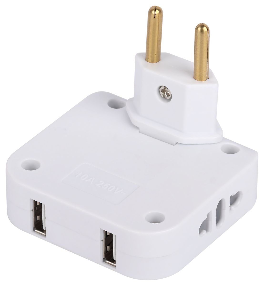 Разветвитель электрический Эра SPF-2-FL-USB поворотный на 2 розетки + 2USB 10А белый Б0069089 в Санкт-Петербурге