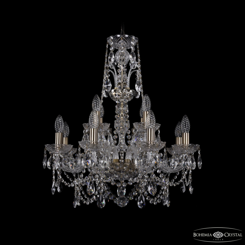 Подвесная люстра Bohemia Ivele Crystal 1411/8+4/195/XL-65 Pa в Санкт-Петербурге