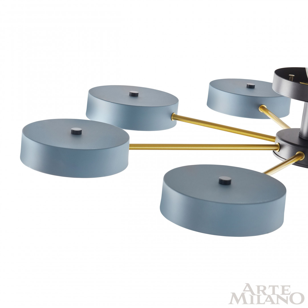 Потолочная люстра Arte Milano Ferrara 252006/8 Bk/Gr в Санкт-Петербурге