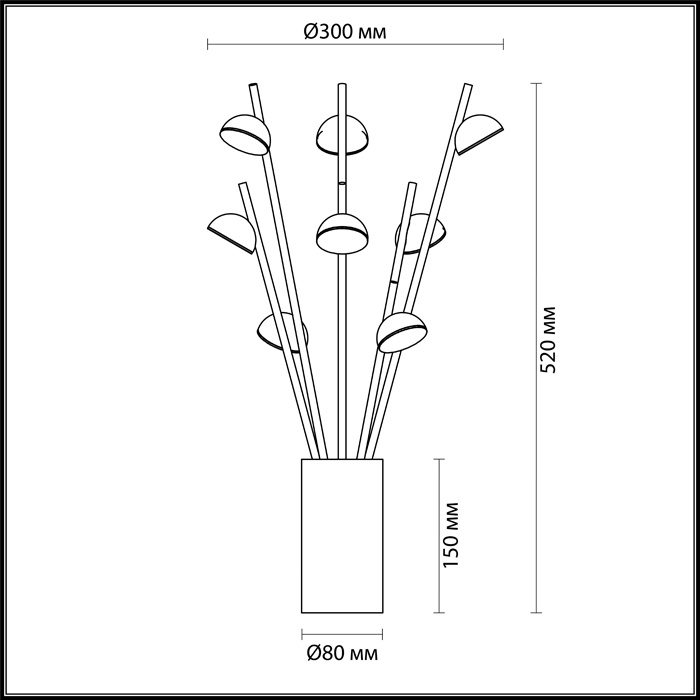 Настольная лампа Odeon Light Verica 4156/24TL в Санкт-Петербурге