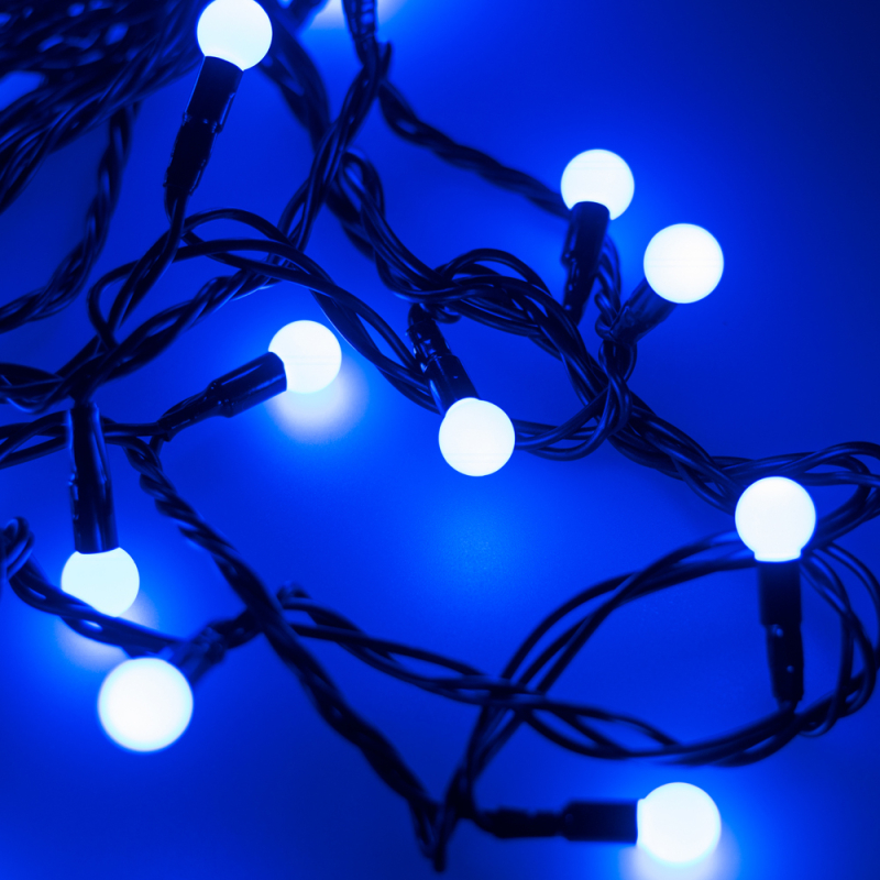 Светодиодная гирлянда Arlight ARD-Ball-Classic-D13-20000-Black-200LED Blue 025576 в Санкт-Петербурге