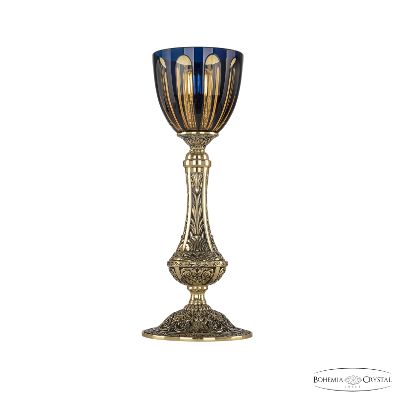 Настольная лампа Bohemia Ivele Crystal Florence 71100L/15 GB P1 Amber-Blue/H-1H в Санкт-Петербурге