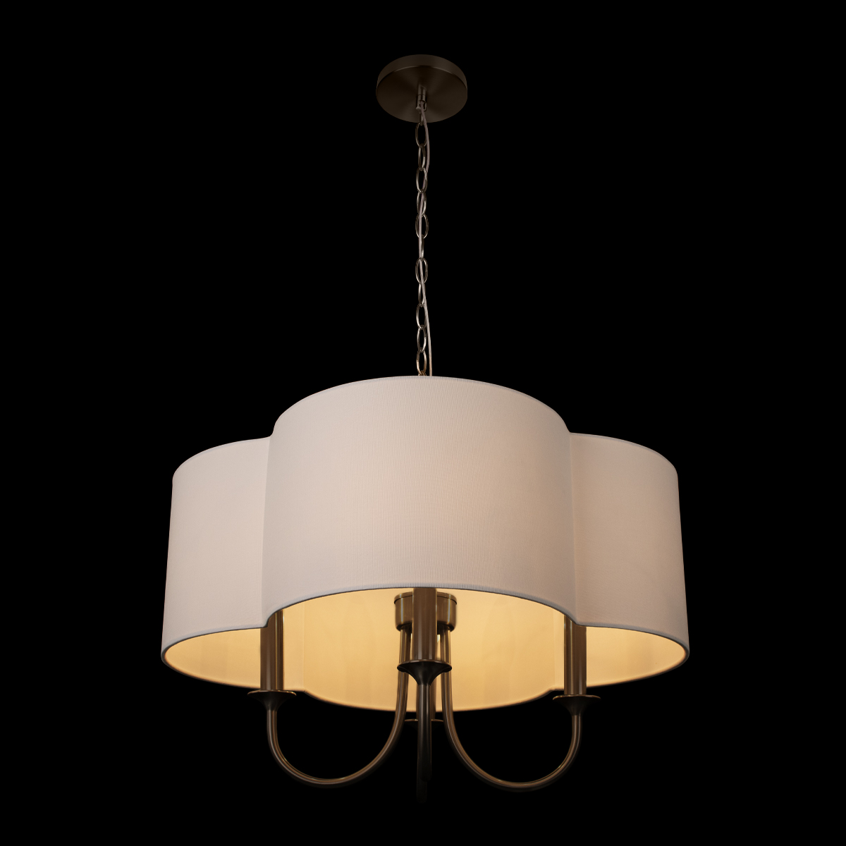 Подвесная люстра с абажуром из ткани Loft IT Silence 10303P Copper black в Санкт-Петербурге