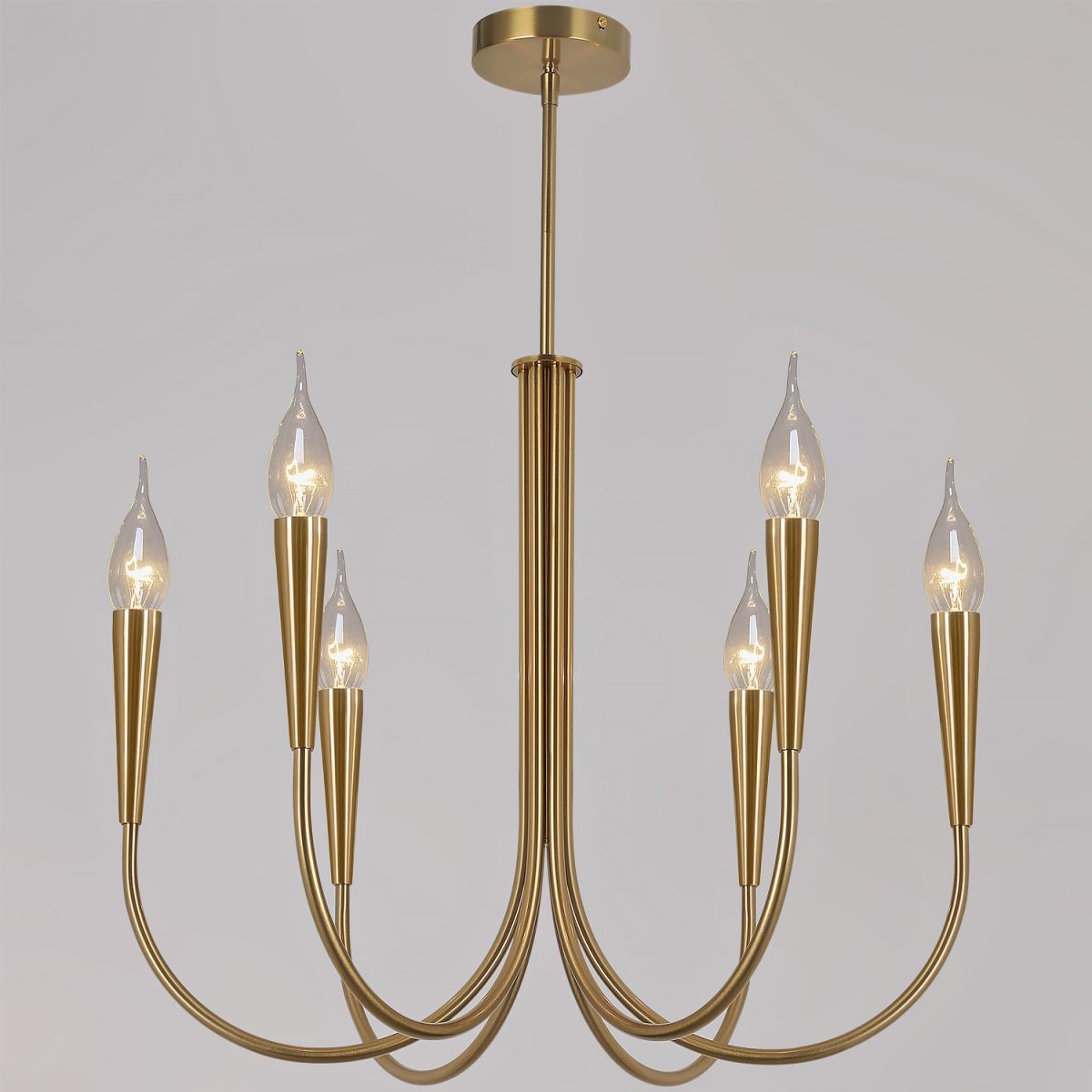 Подвесна люстра ILLUMICO IL0441-6P-79 BRASS VASE в #REGION_NAME_DECLINE_PP#