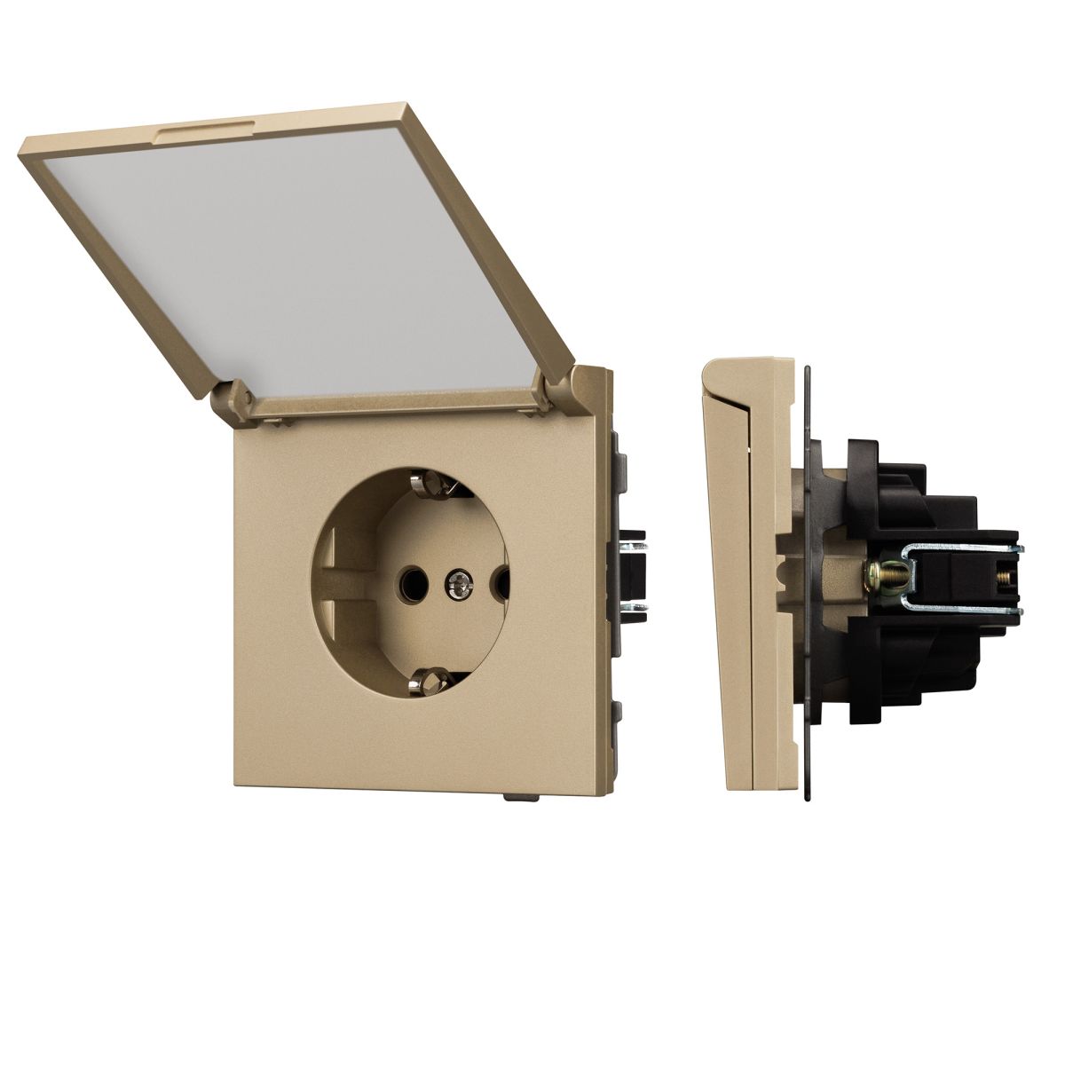 Механизм розетки влагозащищённый SCT-TENDO-MCP-SFPL-GD (230V, 16A) 054600 в Санкт-Петербурге