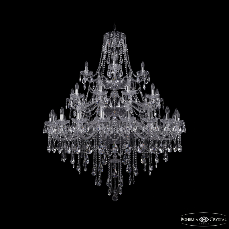Подвесная люстра Bohemia Ivele Crystal 1415/20+10+5/460/3d Ni в Санкт-Петербурге