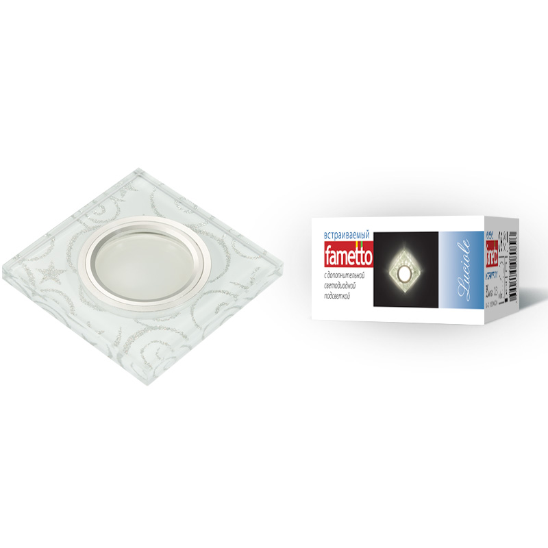 Встраиваемый светильник Fametto Luciole DLS-L203 GU5.3 CHROME/WHITE UL-00000378 в Санкт-Петербурге