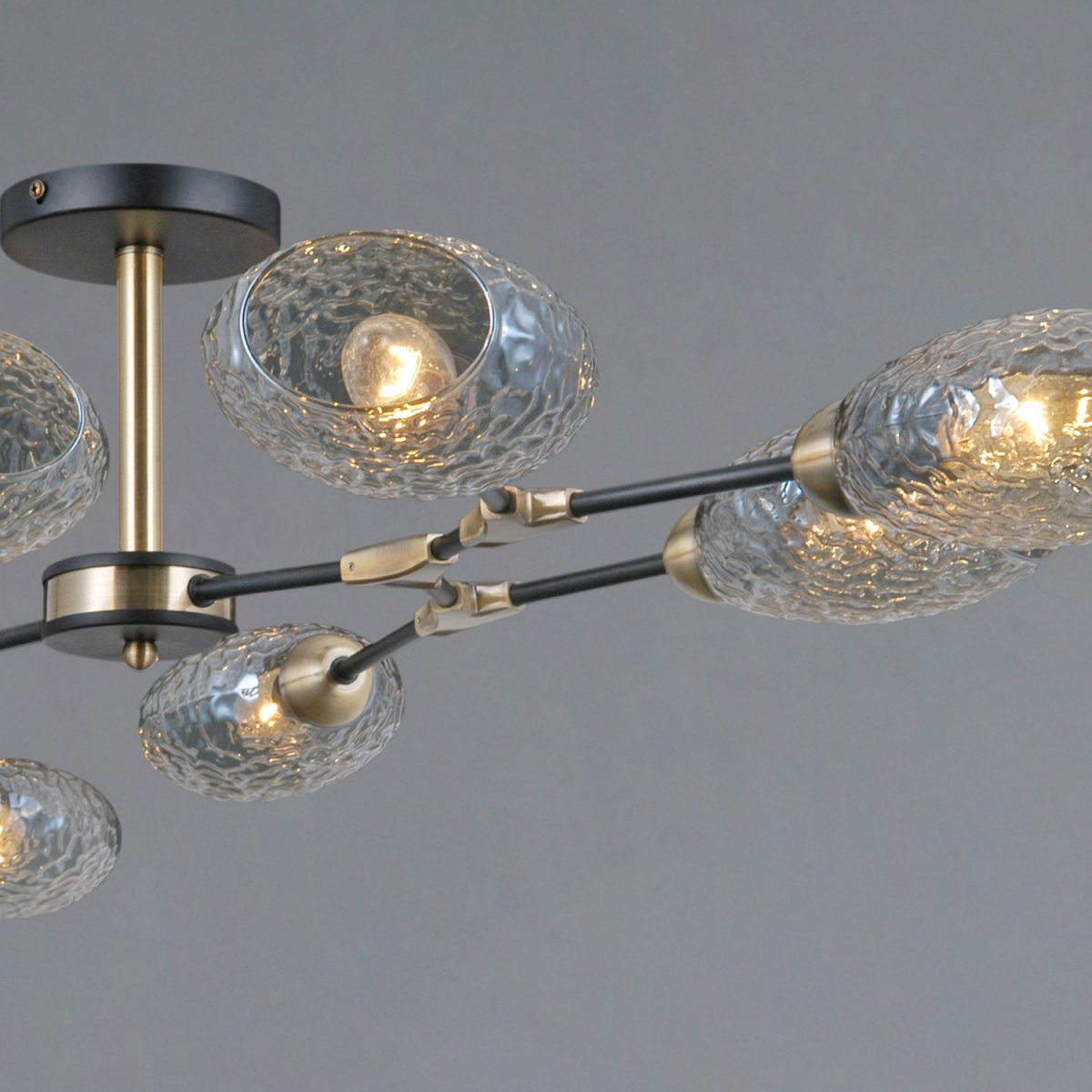 Люстра на штанге Illumico IL0272-8CSQ-25 BK AB TRENTO в Санкт-Петербурге