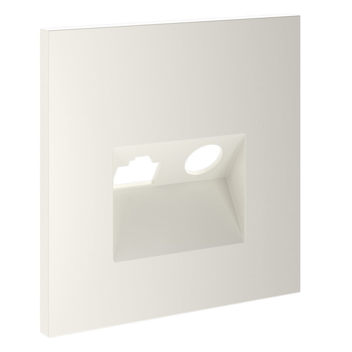 Накладка для розетки TV+RJ45 кат. 6 Voltum S70 (хлопок) VLS002713 в #REGION_NAME_DECLINE_PP#