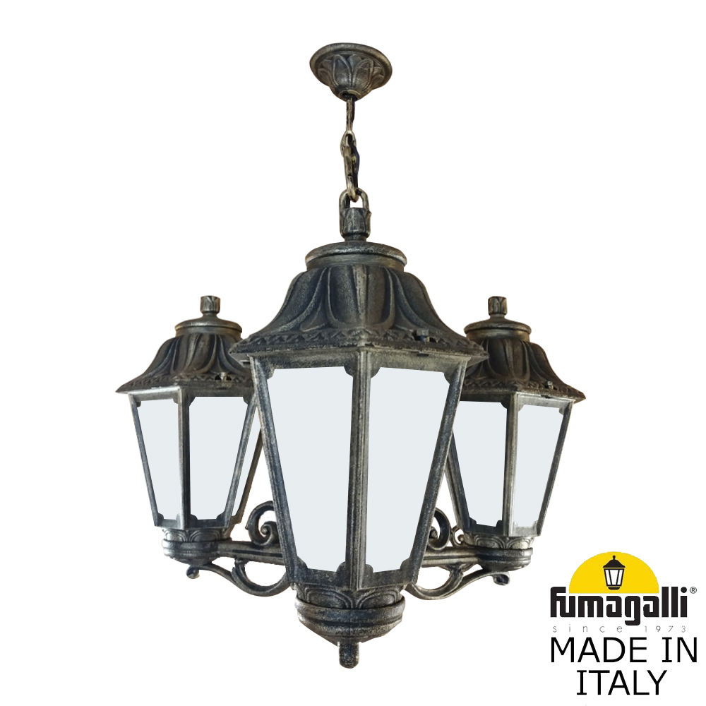 Уличный подвесной светильник Fumagalli SICHEM/ANNA 3L E22.120.S30.BYE27 в #REGION_NAME_DECLINE_PP#