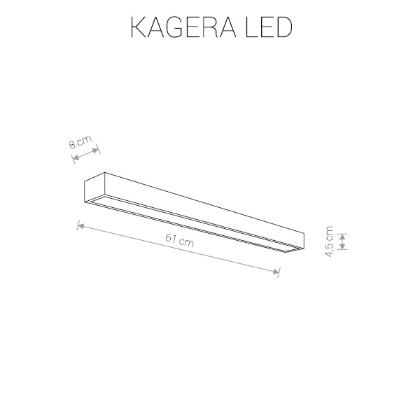 Настенный светодиодный светильник Nowodvorski Kagera Led 9503 в #REGION_NAME_DECLINE_PP#