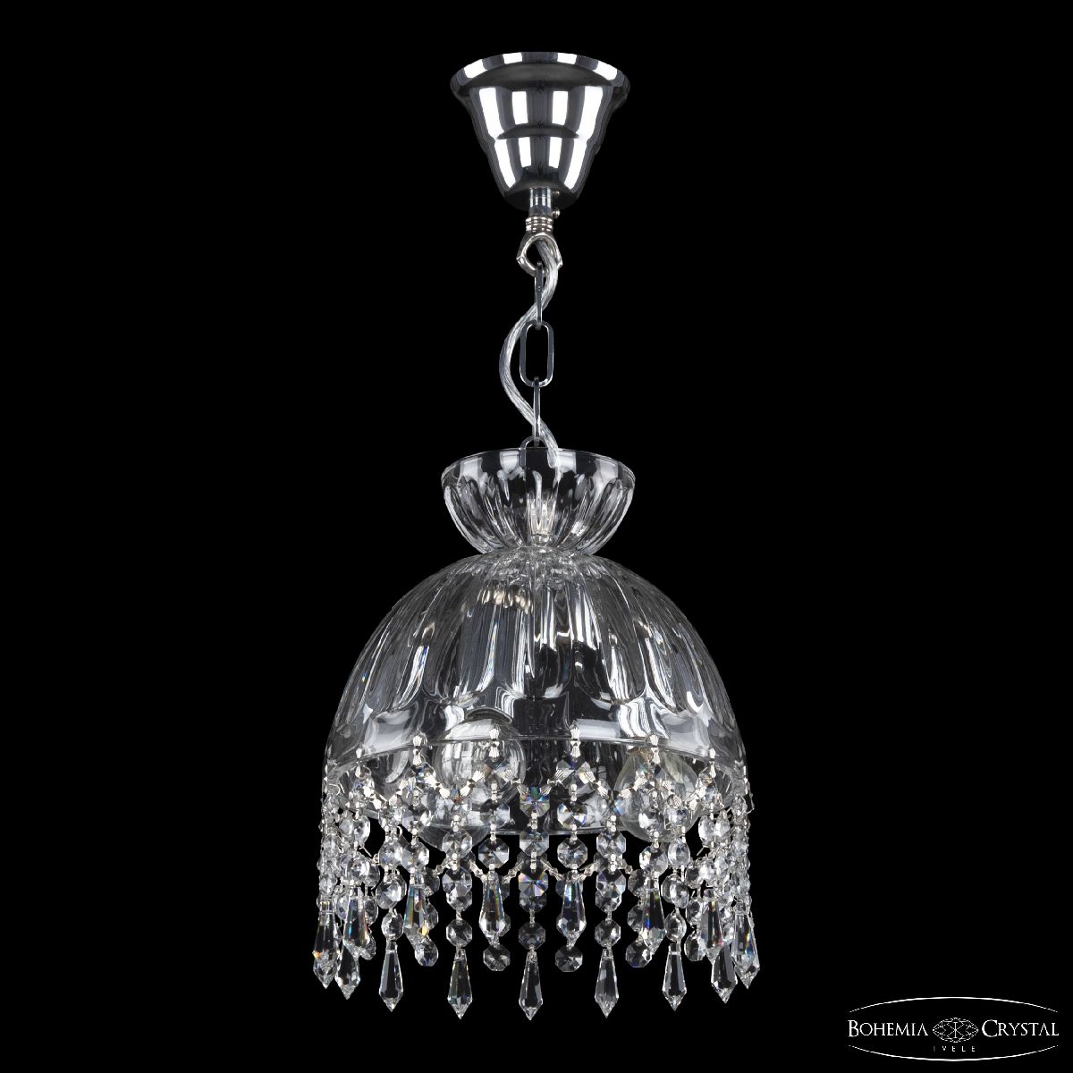 Подвесной светильник Bohemia Ivele Crystal 5478/22 Ni Clear/M-1H Drops в Санкт-Петербурге