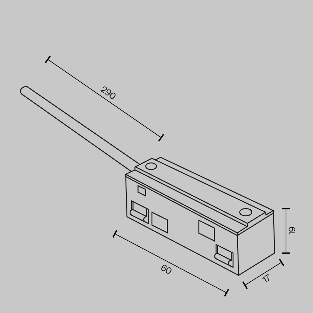 Ввод питания Maytoni Technical Magnetic track system Exility Accessories for tracks Exility TRA034B-42W-1 в Санкт-Петербурге