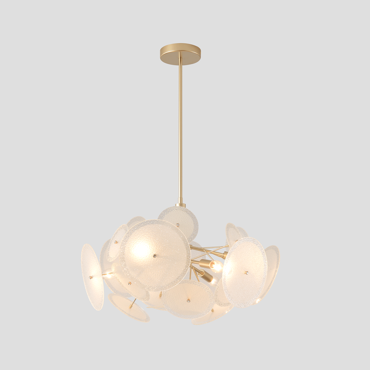 Люстра на штанге Crystal Lux DANDELION SP6 GOLD в #REGION_NAME_DECLINE_PP#