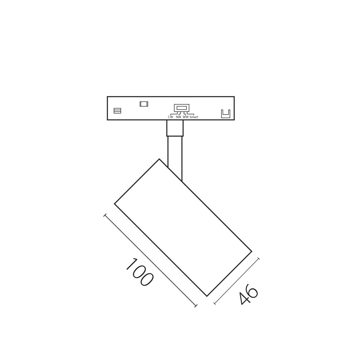 Трековый однофазный светильник Lightstar Uno CCT 209506CCT в Санкт-Петербурге