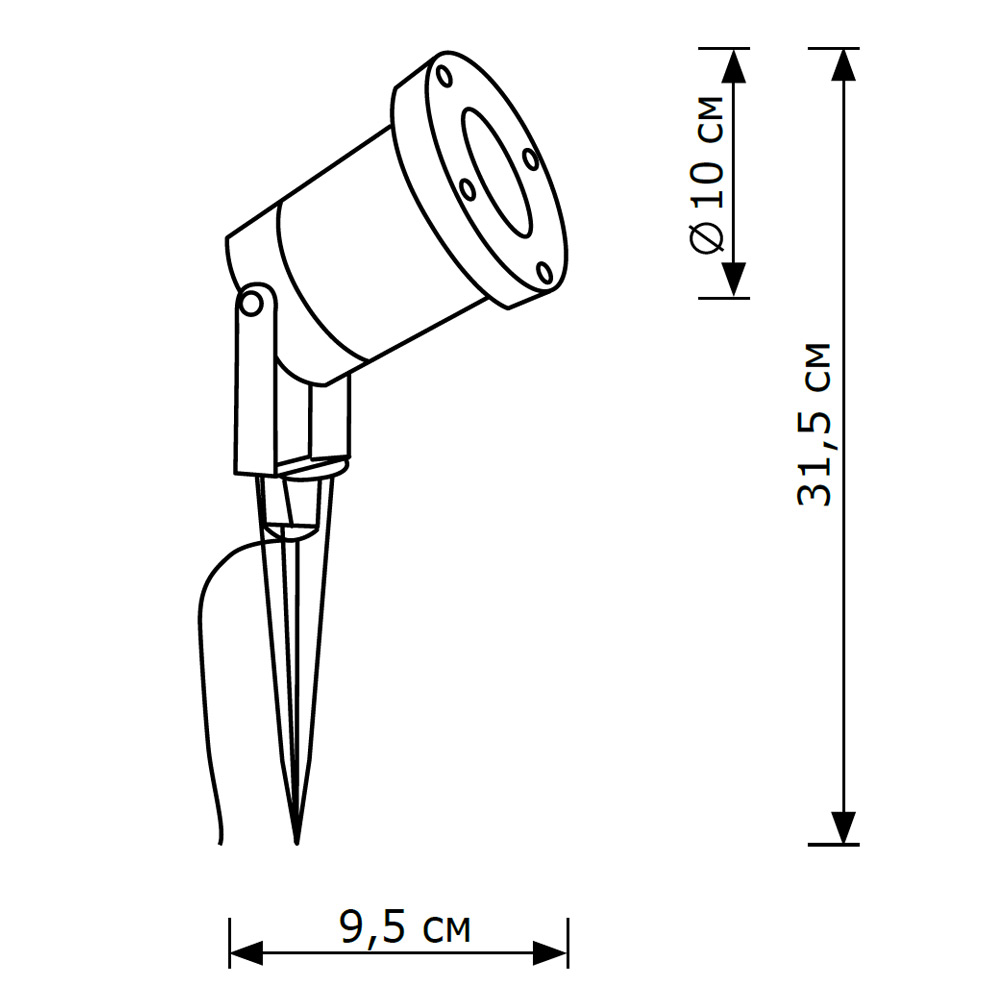 Грунтовый светильник LightHall Bush C LH062013 в Санкт-Петербурге