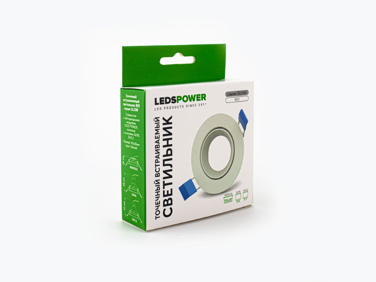 Точечный встраиваемый светильник LEDS POWER R01 серия GLOW 007878 в Санкт-Петербурге