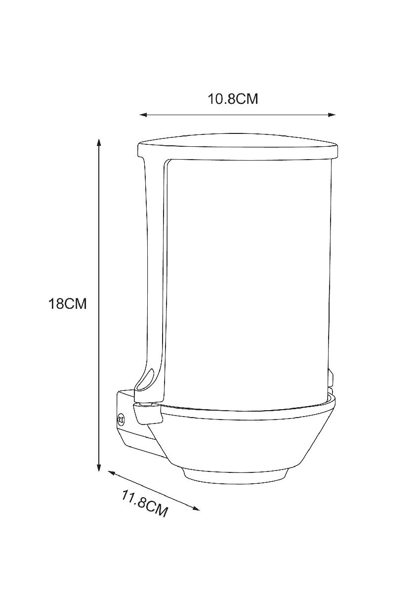 Уличный настенный светильник Arte Lamp Minchir A8306AL-1BK в Санкт-Петербурге