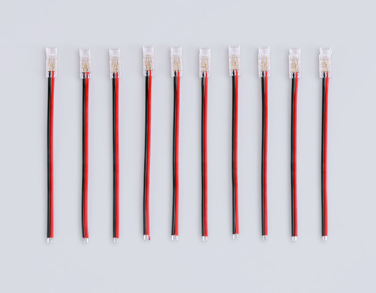 Соединитель гибкий односторонний Ambrella Light Illumination COB 12/24V для лент 5mm (2 конт.) (10шт. в комплекте) GS7373 в #REGION_NAME_DECLINE_PP#