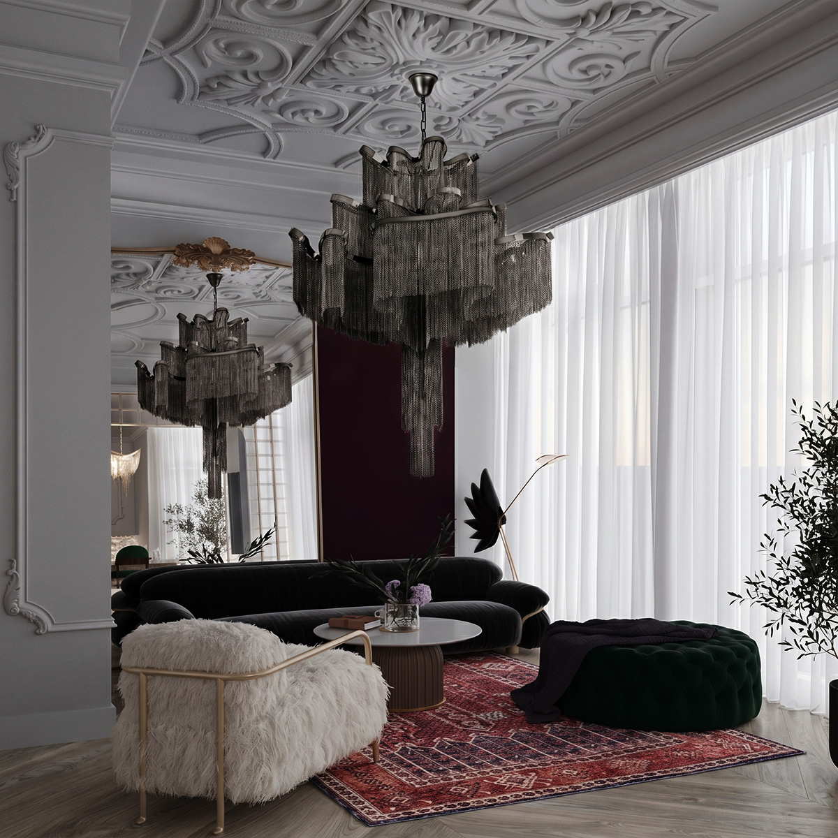 Подвесная люстра Loft IT Stream 10208/800 Gunmetal в #REGION_NAME_DECLINE_PP#