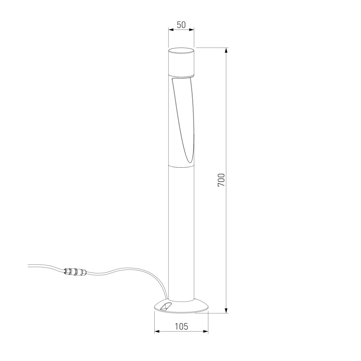 Ландшафтный светильник Elektrostandard Recess 35177/F черный 4690389219382 a072094 в Санкт-Петербурге