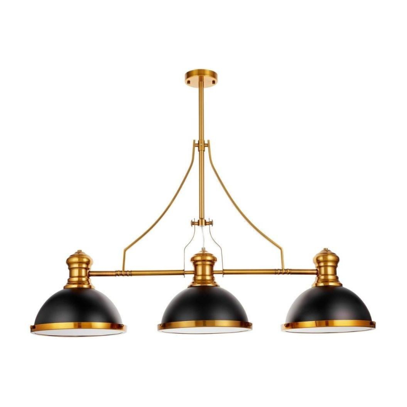 Подвесная люстра Lumina Deco Ettore LDP 710-3 BK+MD в Санкт-Петербурге