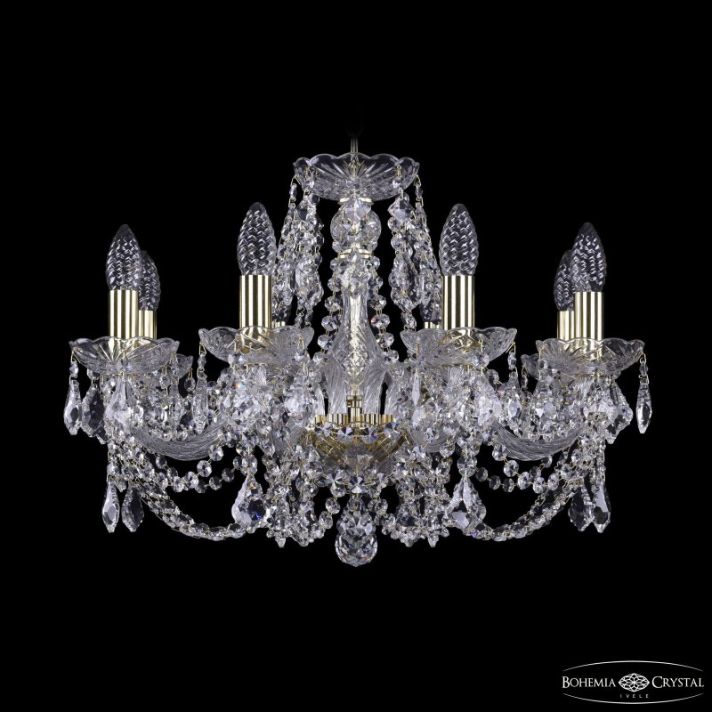 Подвесная люстра Bohemia Ivele Crystal 1402/8/195 G Leafs в Санкт-Петербурге