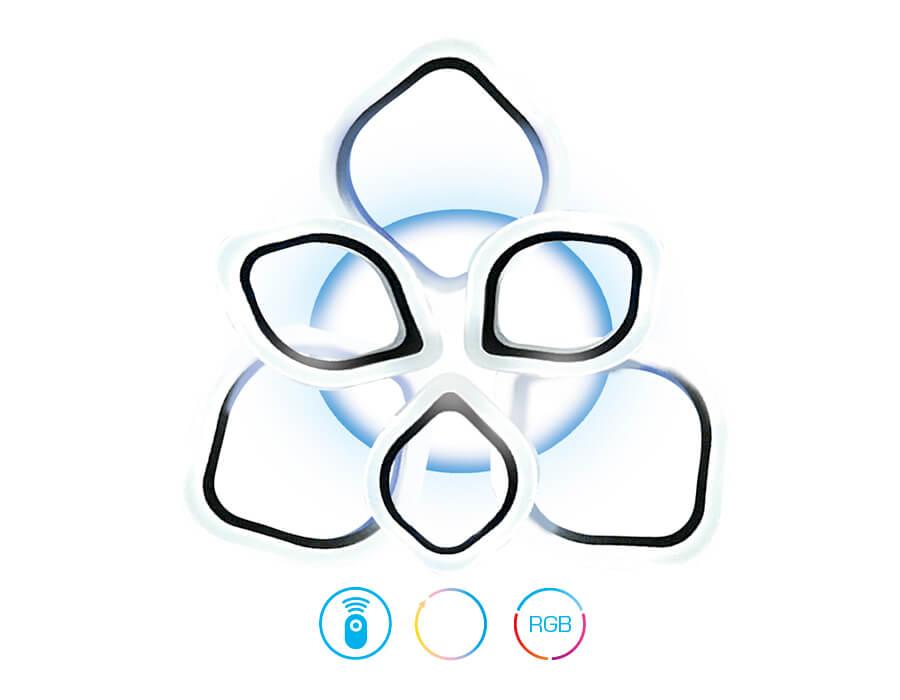 Потолочная светодиодная люстра Ambrella Light Acrylica Original FA515 в Санкт-Петербурге