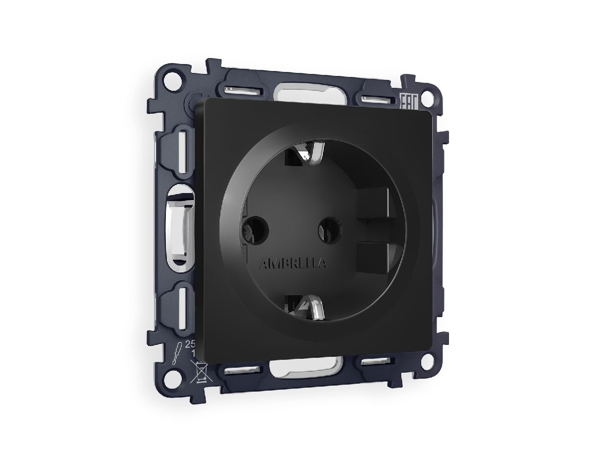 Комплект механизма розетки с/з на винтовых зажимах Ambrella Volt Alfa MA806010 в Санкт-Петербурге