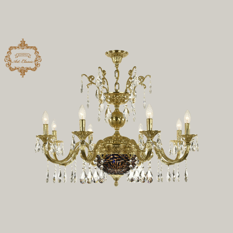 Подвесная люстра Art Classic 31.29.8.CK250SP.250GL.G.Sp.Amber.Blue.1A в Санкт-Петербурге
