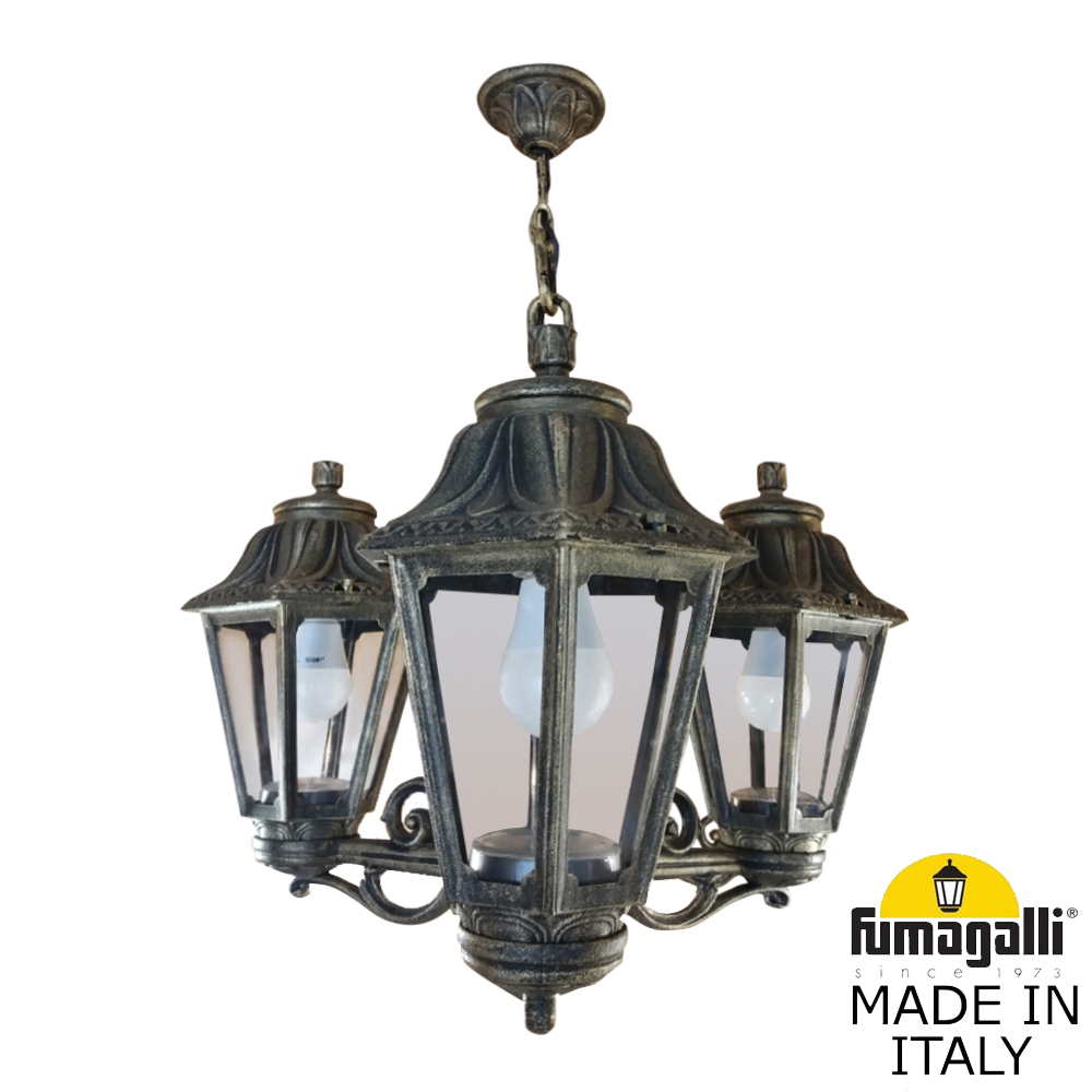 Уличный подвесной светильник Fumagalli SICHEM/ANNA 3L E22.120.S30.BXE27 в #REGION_NAME_DECLINE_PP#