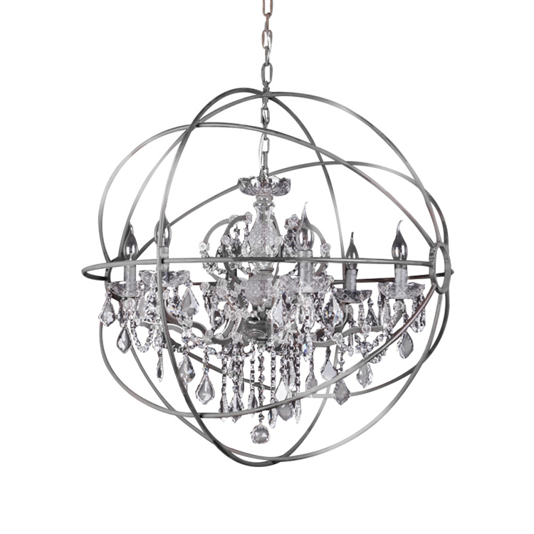 Подвесная люстра Delight Collection Foucault'S Orb 5014-D6 chrome в Санкт-Петербурге
