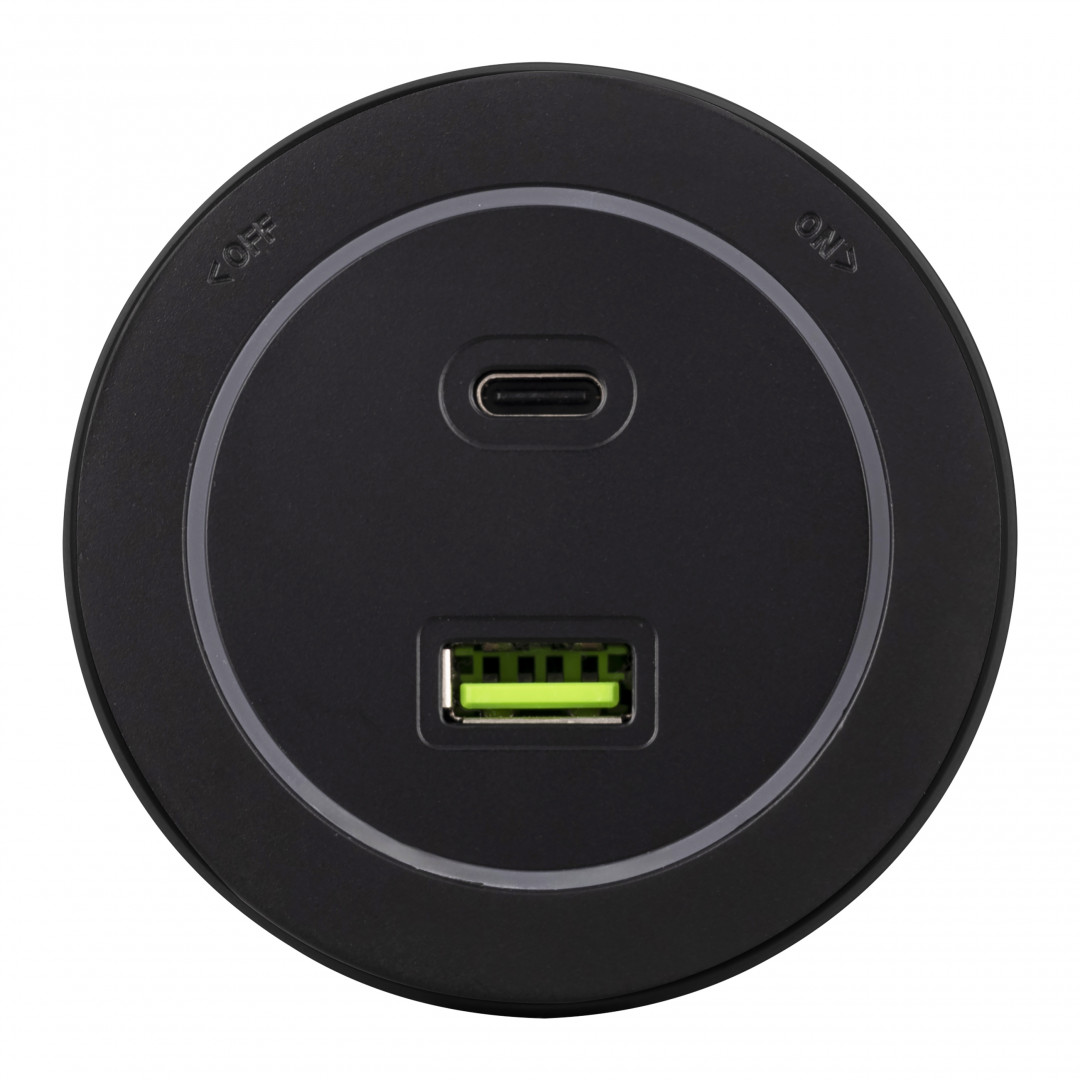 Трековая розетка Arte Milano Am-track-sockets-39 399731TS/USB-Type-C Black в Санкт-Петербурге