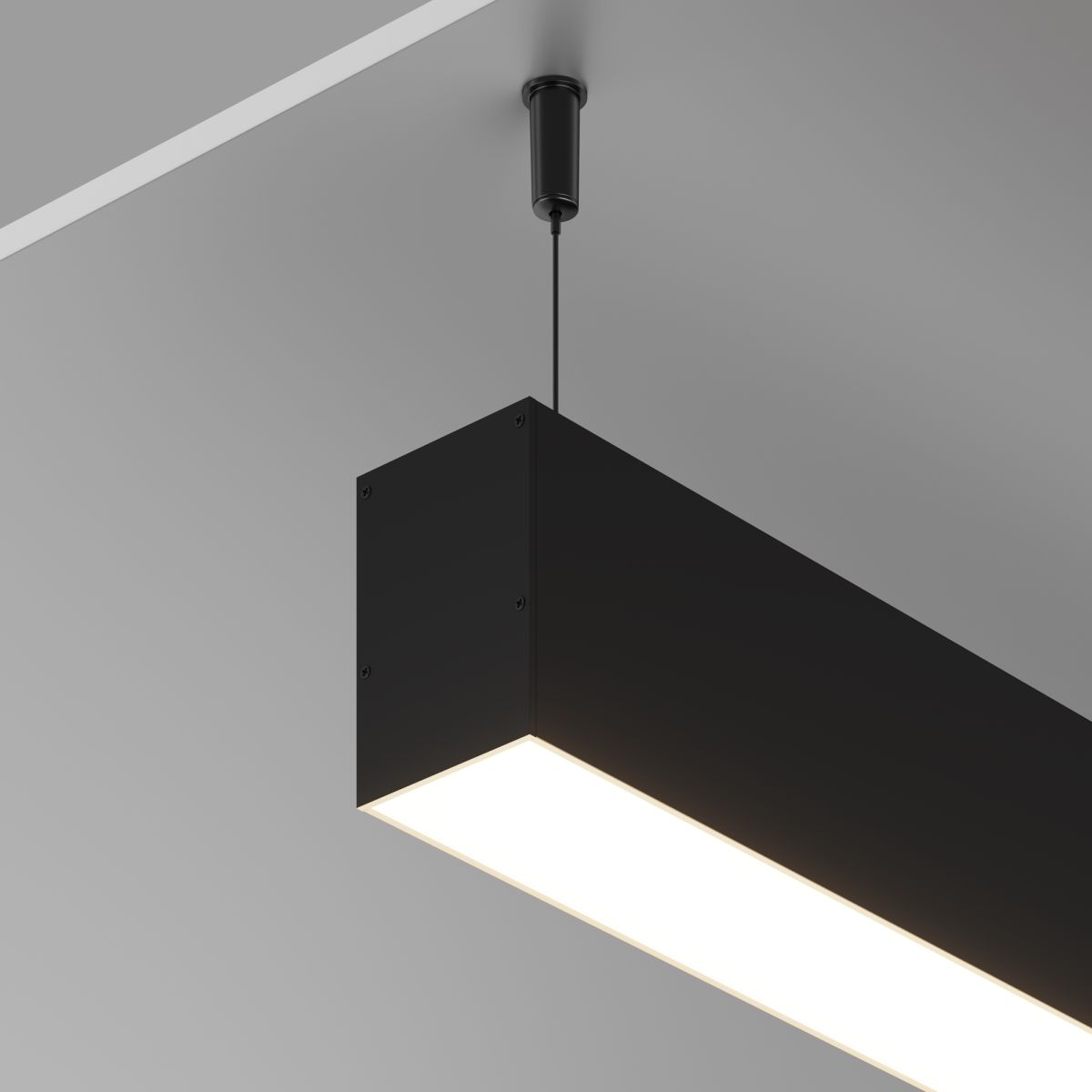 Профиль накладной-подвесной 50х70 (Черный, 2 м) Maytoni ALM-5070-B-2M в Санкт-Петербурге