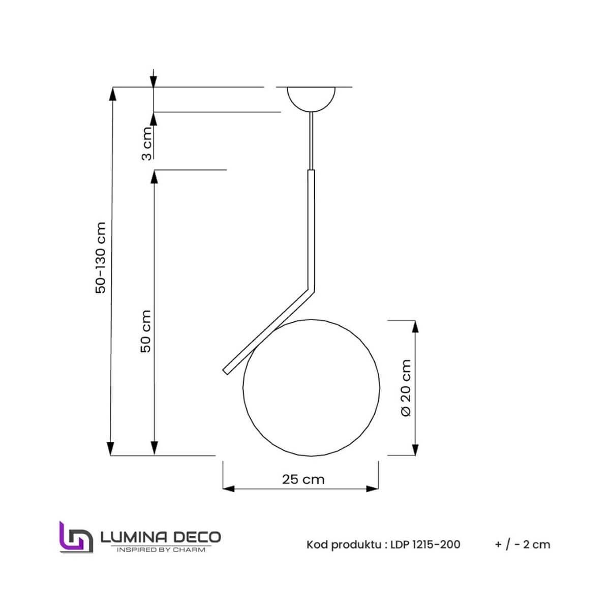 Подвесной светильник Lumina Deco Sorento LDP 1215-200 WT+BK в Санкт-Петербурге