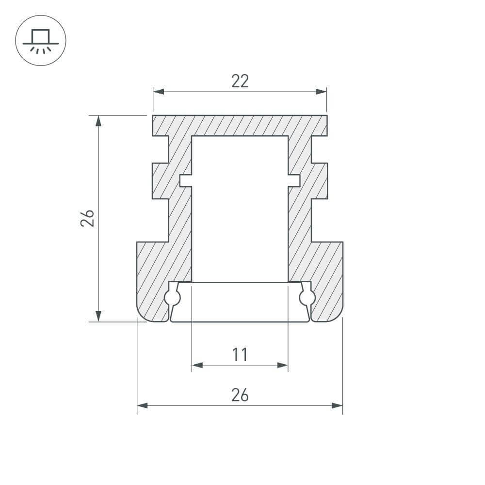 Профиль Arlight HR-F-2000 012091 в Санкт-Петербурге