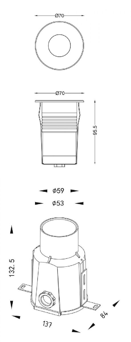 Грунтовый светильник Deko-Light Square COB 730469 в Санкт-Петербурге