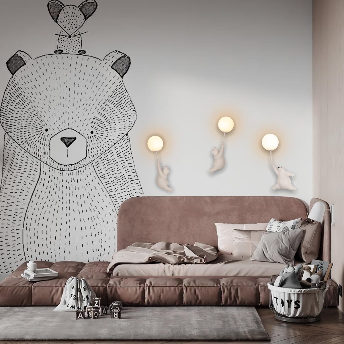 Настенный светильник Loft IT Teddy 10030W/C в #REGION_NAME_DECLINE_PP#