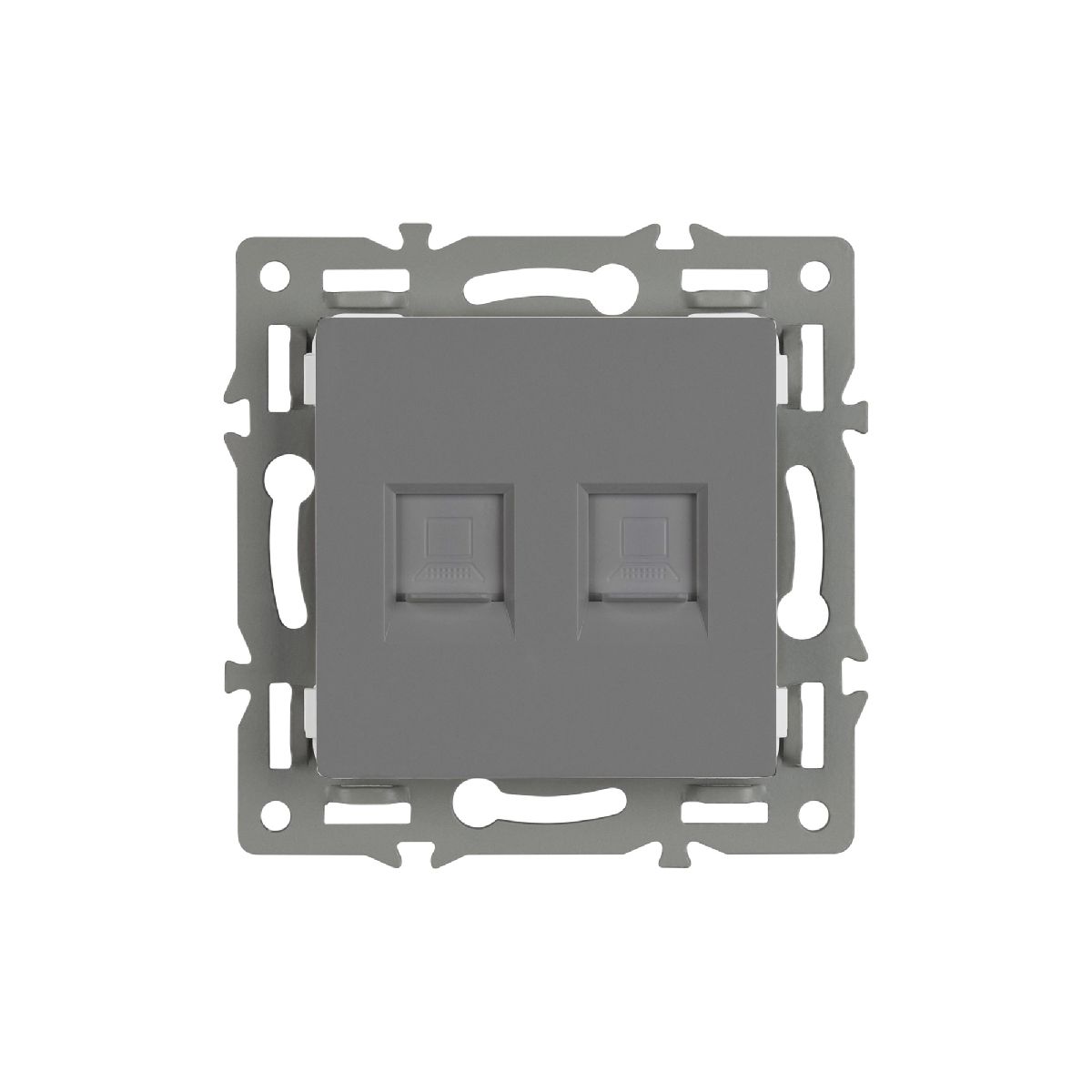 Механизм компьютерной розетки двойной Arlight SCT-MPC2-PL-GR (RJ-45, CAT6) 045338 в Санкт-Петербурге