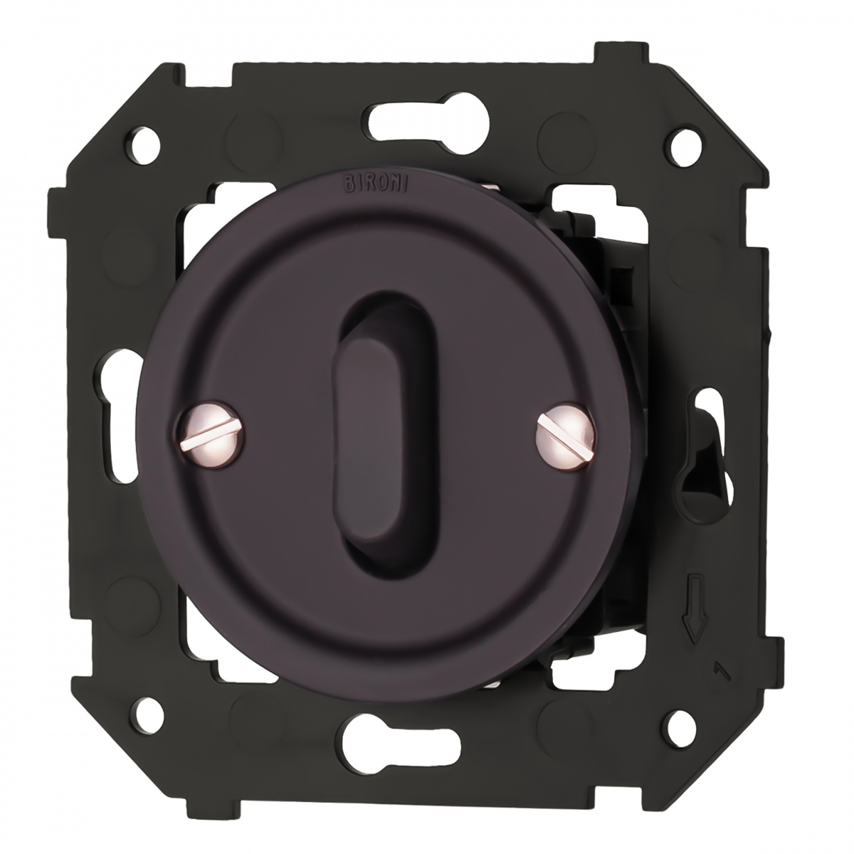 Выключатель одноклавишный проходной Bironi Шедель Бриз B3-221-22M в Санкт-Петербурге