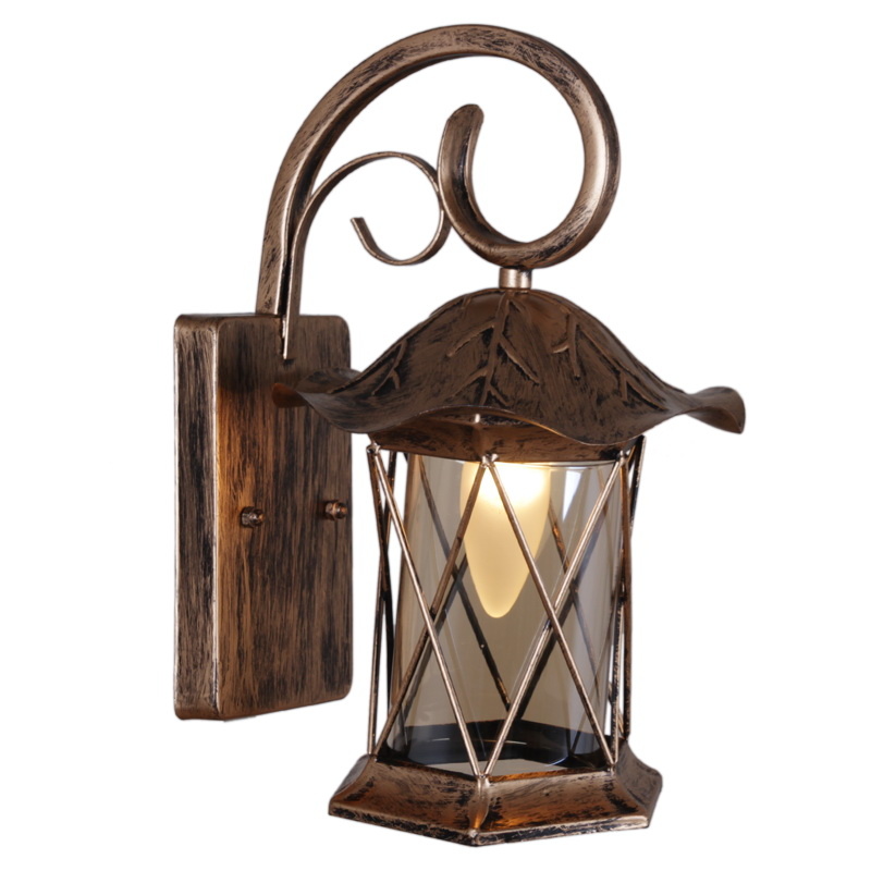 Уличный настенный светильник Reluce 08281-9.2-001U BKG RLOS в Санкт-Петербурге