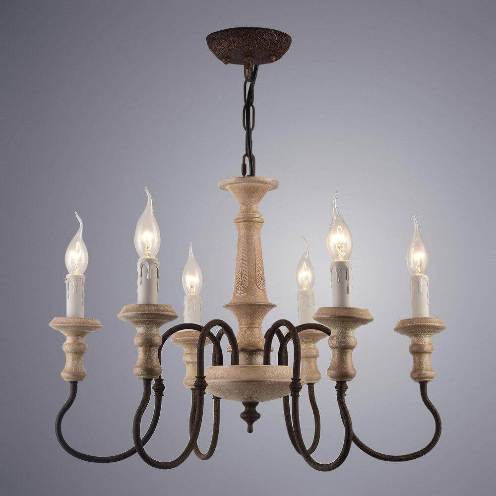 Подвесная люстра Arte Lamp A1700LM-6BR в #REGION_NAME_DECLINE_PP#