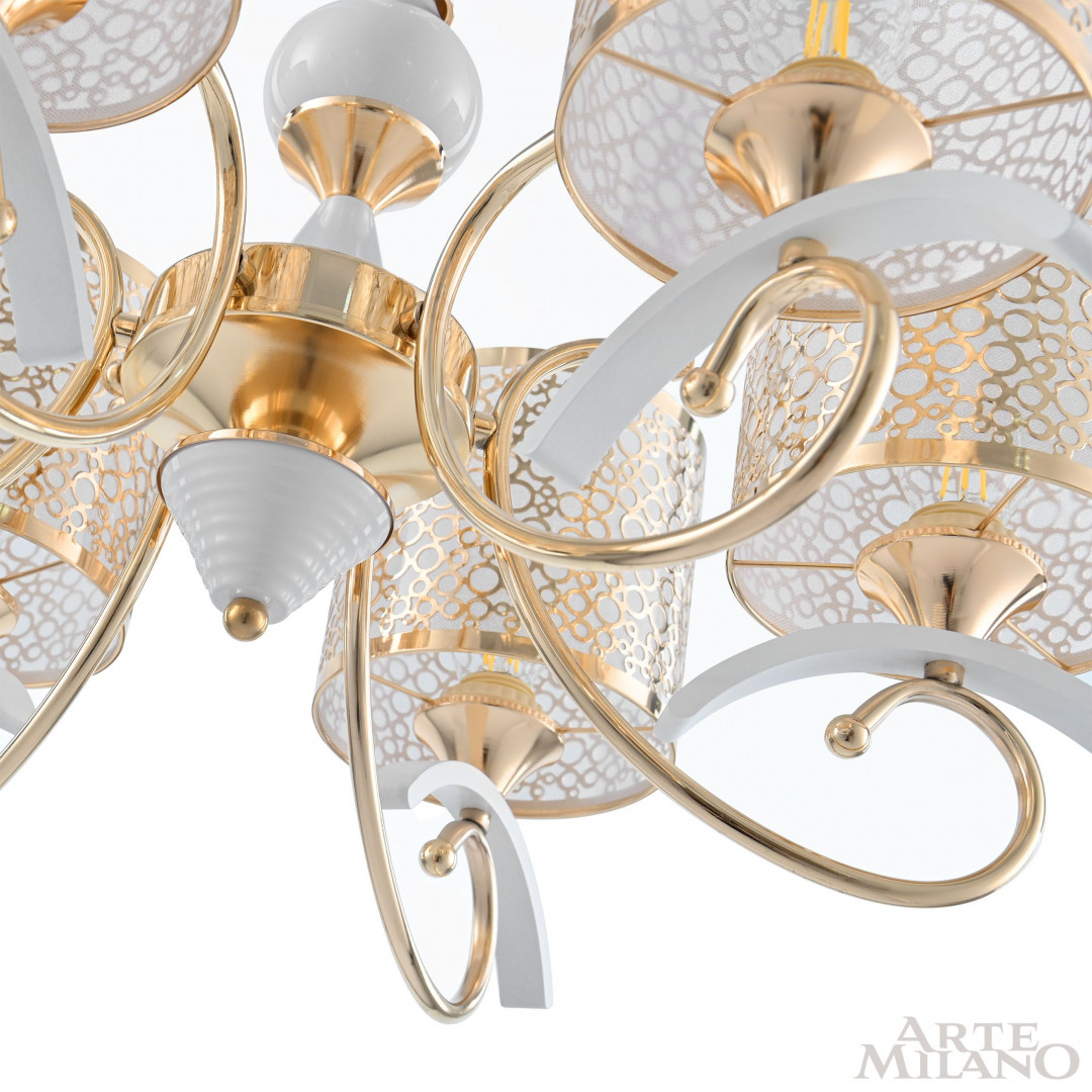 Подвесная люстра Arte Milano Florentia-9787 309787/6 Wh/Gd в Санкт-Петербурге