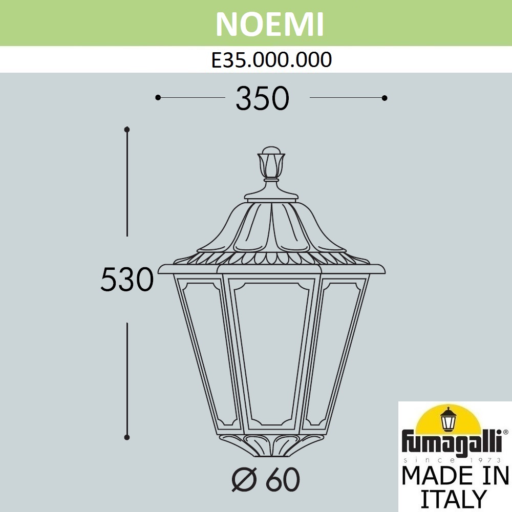 Уличный светильник Fumagalli Noemi E35.000.000.BYH27 в Санкт-Петербурге