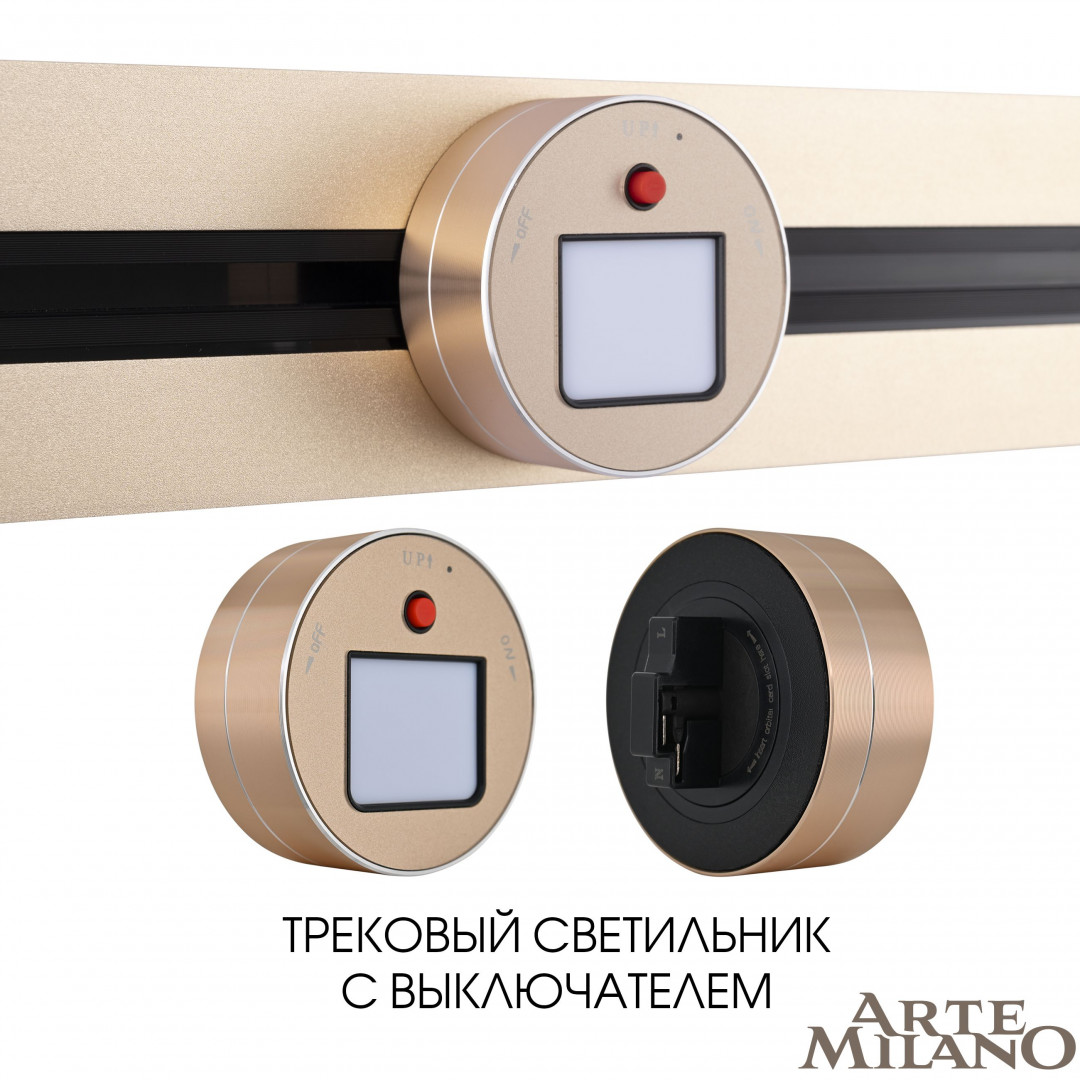 Трековый светильник Arte Milano Am-track-sockets 380011TL/Light Gold в Санкт-Петербурге