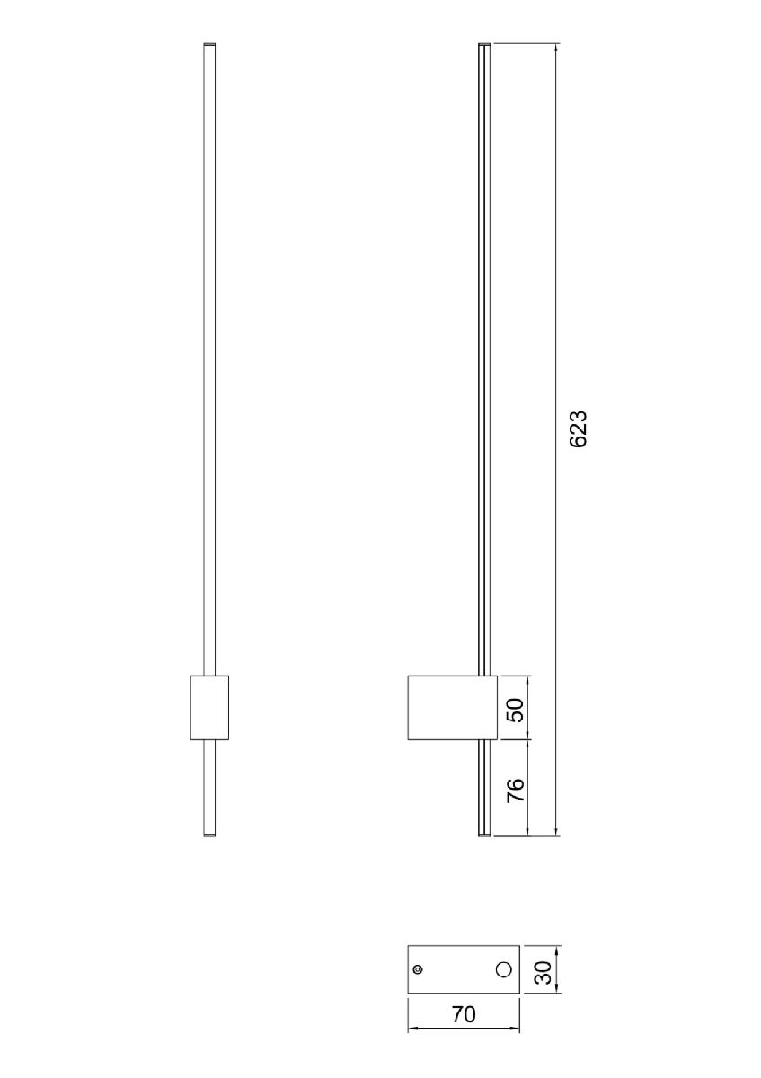 Бра Maytoni Technical Pars C070WL-L6GB3K в Санкт-Петербурге