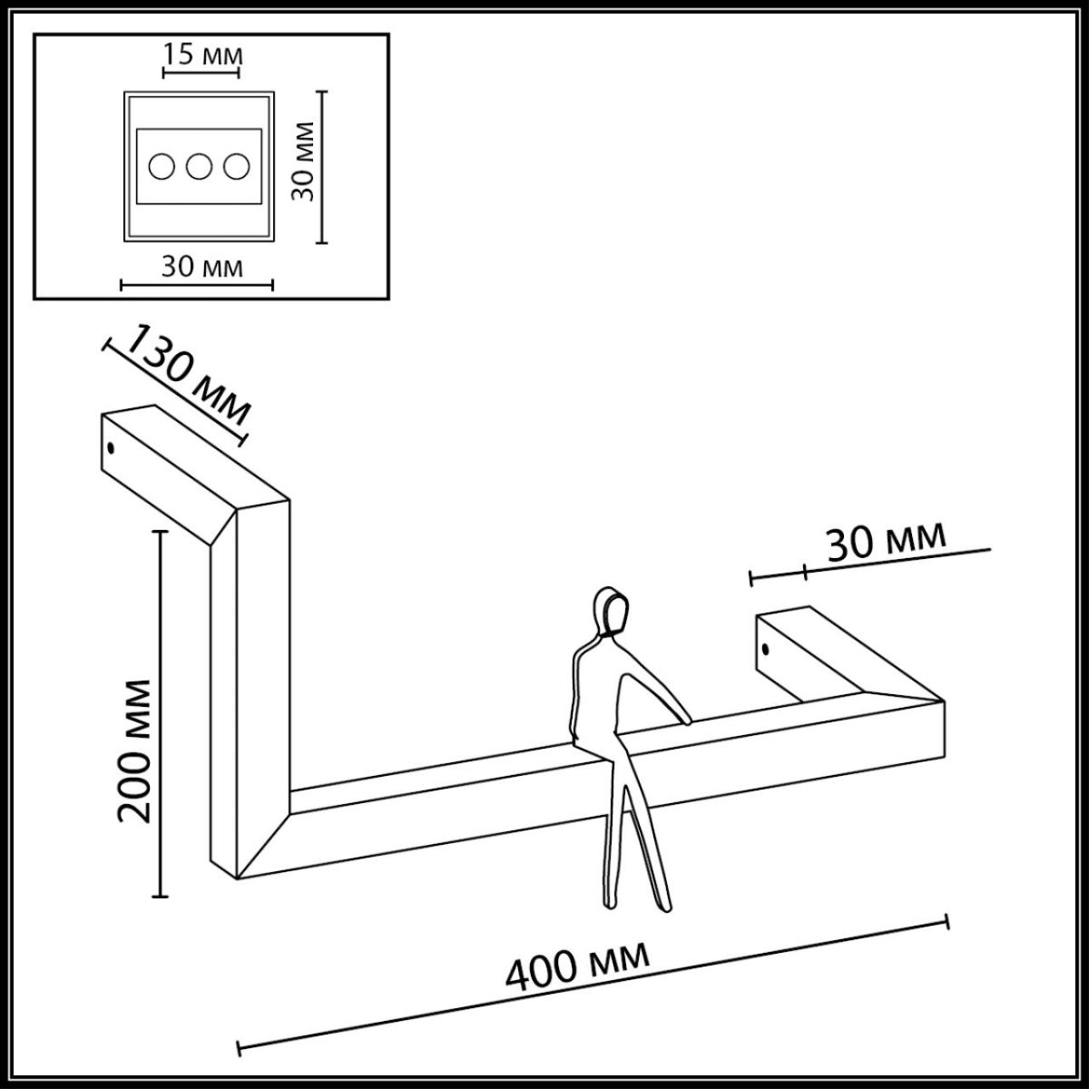 Настенный светильник Odeon Light Hightech Grafic 7153/10WL в Санкт-Петербурге